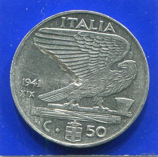 Италия 50 чентезимо 1941 , магнитная