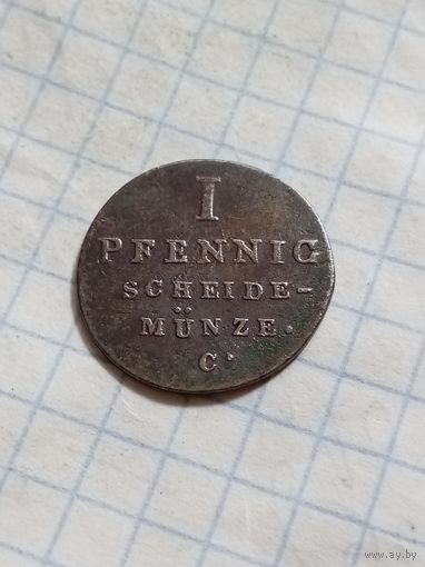 1 пфенниг 1828 года
