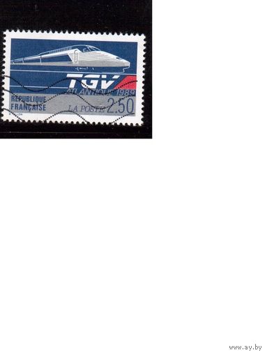 Франция-1989 (Мих.2743) ,  гаш.,  Транспорт, Железная дорога