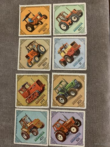Монголия 1982. Трактора. Полная серия