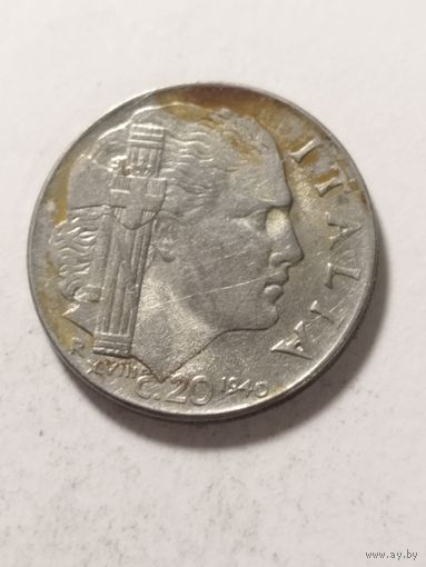 Италия 20 сентизим 1940