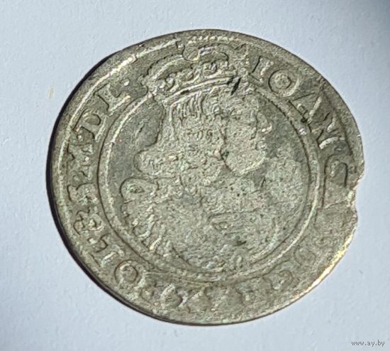 6 грош 1666 год