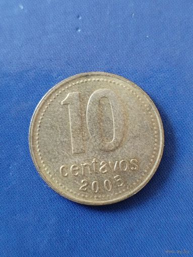 Аргентина 10 сентаво 2005