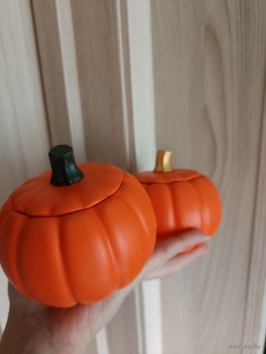 Аромо свеча в подсвечнике тыква