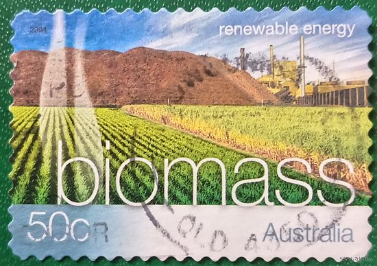 Австралия 2004. Возобновляемая энергия. Биомасса. Марка из серии