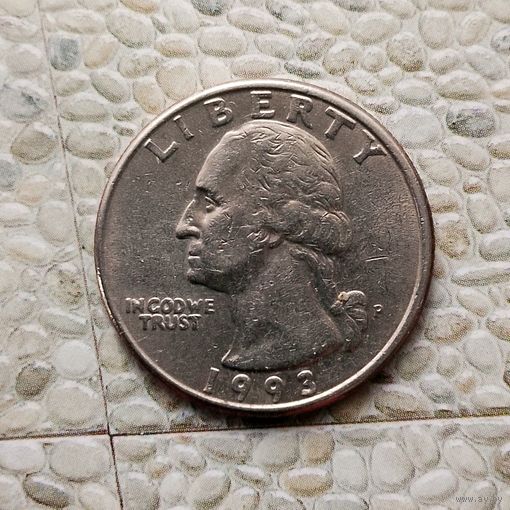 1/4 доллара (квотер) 1993(Р) года США.