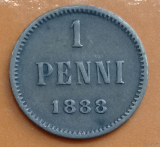 Финляндия 1 пенни 1888, Александр III