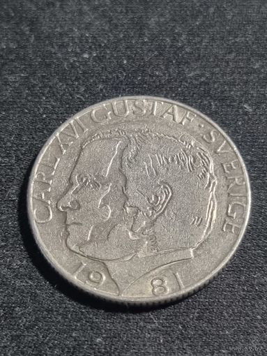 Швеция 1 крона 1981
