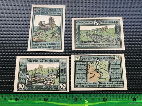 Германия-нотгельд   25 50 50 75   пфенингов  Monschau 1921
