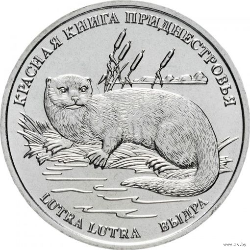 Приднестровье 1 рубль, 2018 Выдра UNC
