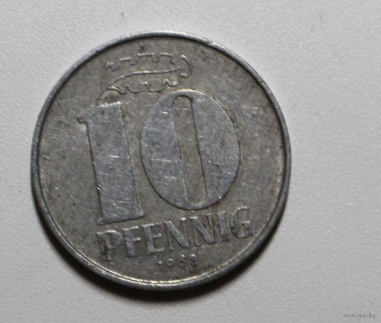 ГДР, 10 пфеннингов, 1963 год