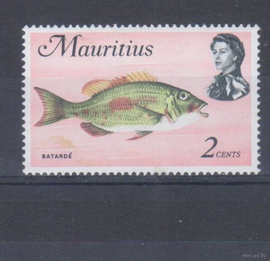 [2428] Британские колонии. Маврикий 1969. Елизавета II.Морская фауна.Рыба. МН