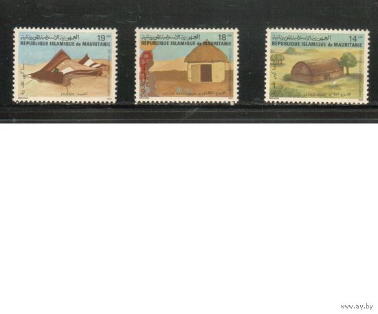 Мавритания-1982 (Мих.761-763) ** , Дома (полная серия)