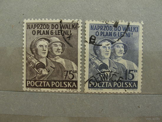 Продажа коллекции с 1 рубля! Почтовые марки Польши.