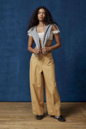 BDG широкие брюки BDG Rickie Wide-Leg Trouser Pant, US6/UK10 нейтральный цвет