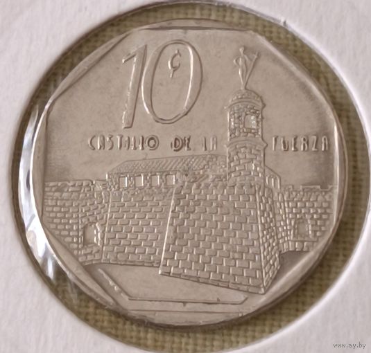 Куба. 10 сентаво 2002 года.