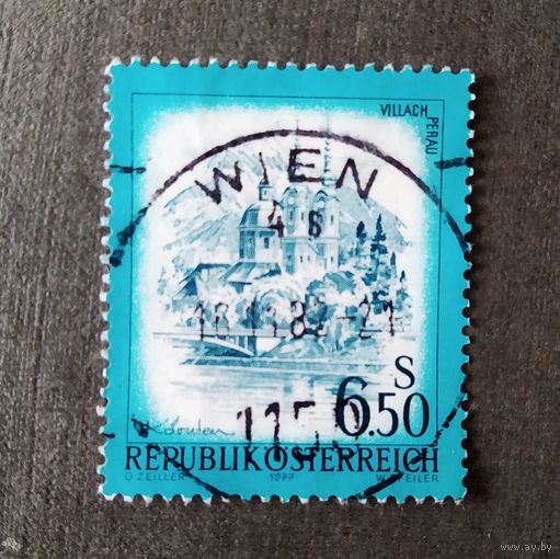 Марка Австрия 1977 год Пейзаж