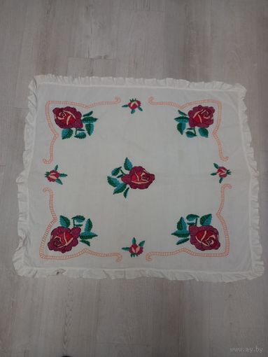 Вышивка, накидка на подушку старинная