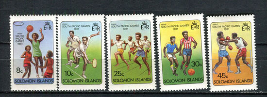 Соломоновы Острова - 1981 - Спорт - [Mi. 438-442] - полная серия - 5 марок. MNH.  (Лот 48Jo)-T4P23