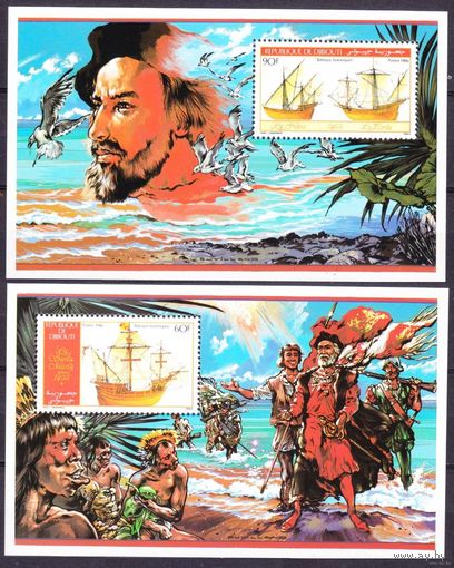 1986 Джибути 465/B124-466/B125 Корабли с парусами  MNH