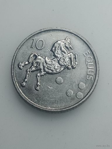 Словения 10 толаров 2002 года .