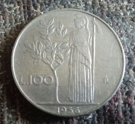 100 лир, Италия 1956 г.