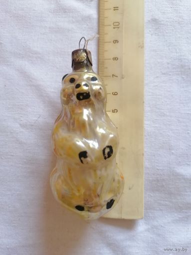 Ёлочная игрушка МЕДВЕДЬ СССР 0118