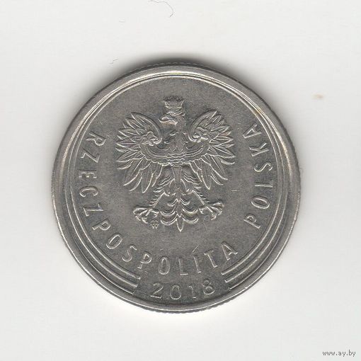 1 злотый Польша 2018 Лот 0611