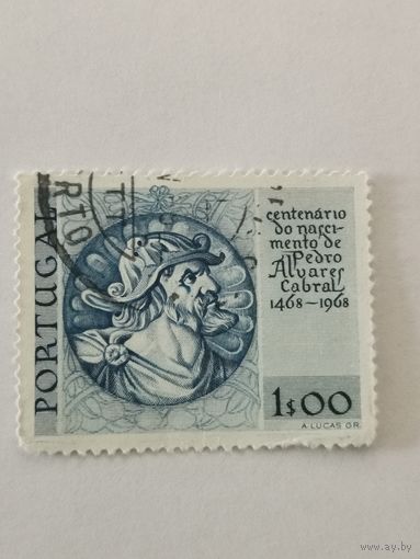 Марка из серии "500-летие со дня рождения Кабрала"