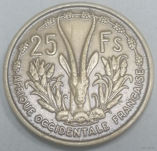 8.8 западная Африка 25 франков 1956