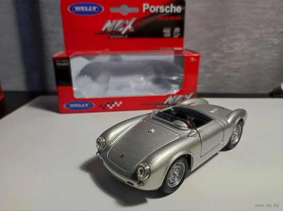 Porsche 350 Spyder 1:38 Welly машинка металлическая модель автомобиля коллекционная порше