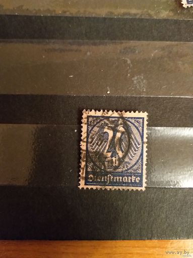 1922 Германия Рейх служебные Мих 72 оценка 1,8 евро (3-9)