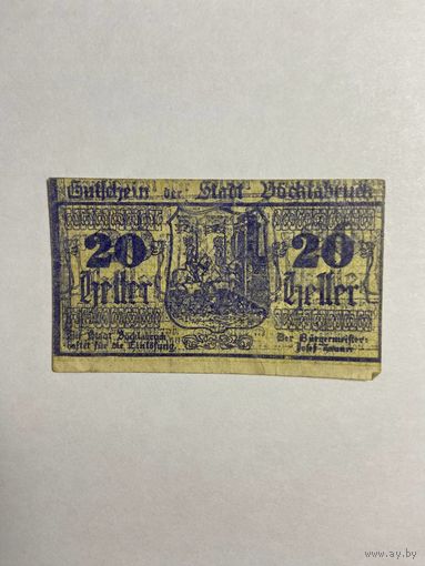 20 геллеров (нотгельды) 1921 г. Австрия.-0812