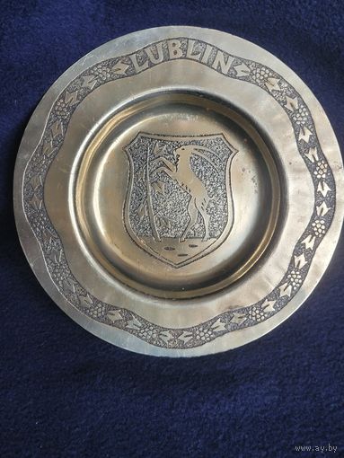 Тарелка настенная Lublin ( латунь)