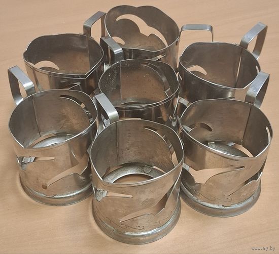 Подстаканники Советские. 7 штук