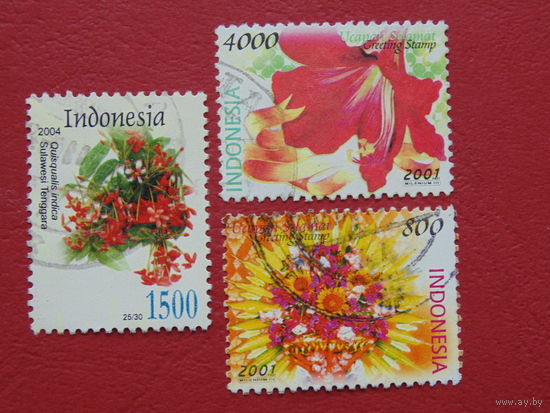 Индонезия 2001- 2004г.  Цветы.