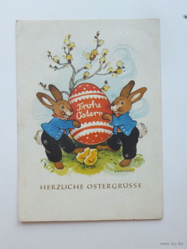 Германия Пасха  1950-е   10х15 см