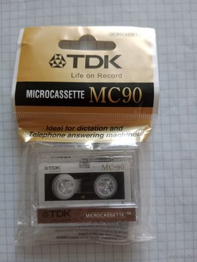 Аудио кассета микро МС 90 TDK новая в упаковке