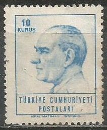 Турция. Кемаль Ататюрк. Первый Президент. 1964г. Mi#1931.