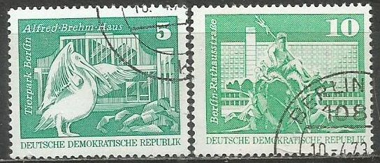 ГДР. Берлинский зоопарк. 1973г. Mi#1842-43. Серия.