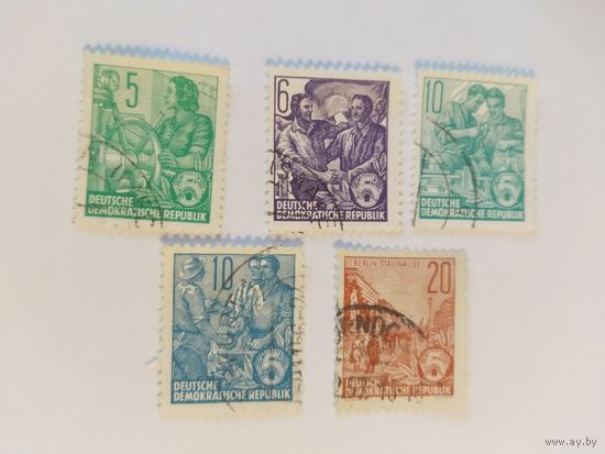 ГДР  1953-5   5м    5-ти летний план