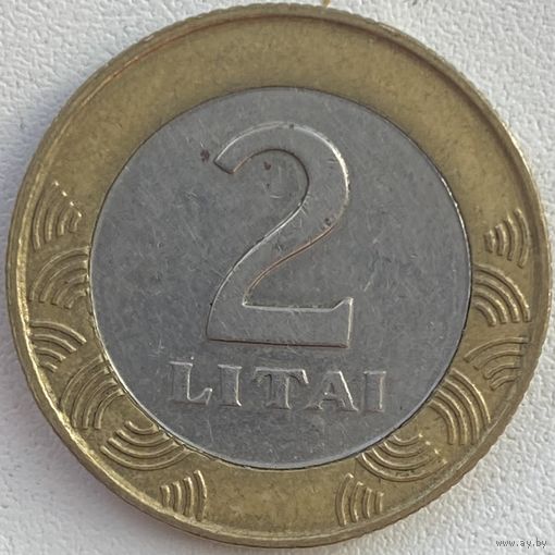 Литва 2 лита 2001 г.