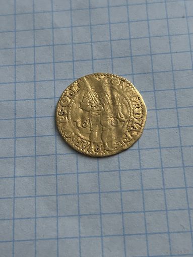 Редкий дукат 1607 года. Гельдерланд.