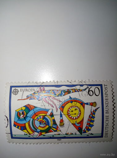 Германия 1989г. Марки ЕВРОПА - Детские игры 60