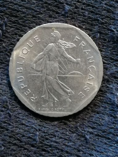 Франция 2 франка 1979 год,  KM# 942.1