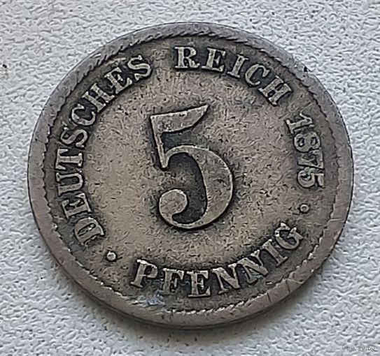 Германия 5 пфеннигов, 1875 B  2-1-19