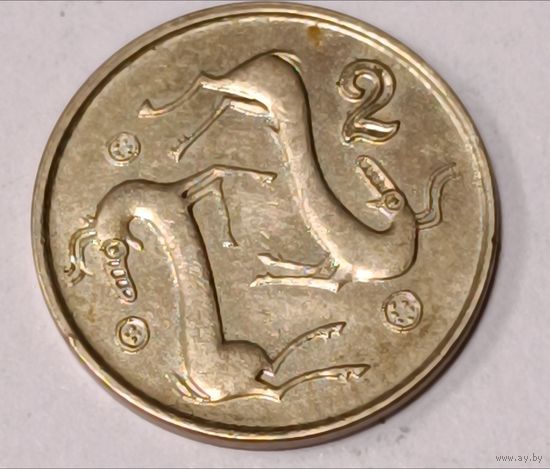 Кипр. 2 цента 1991 года.
