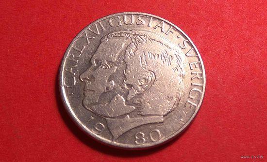 1 крона 1980. Швеция.