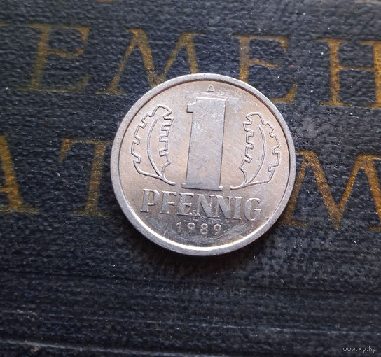 1 пфенниг 1989 (A) Германия ГДР #09 XF