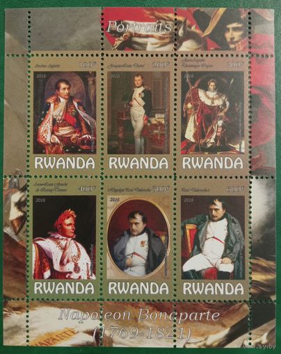 Руанда 2016. Великие правители. Наполеон Бонапарт 1769-1821
